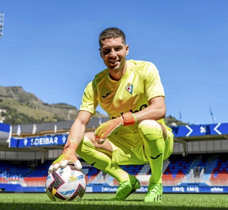 Luca Zidane fue presentado ayer en Ipurua.