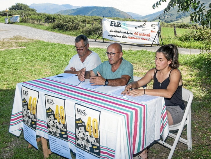 Urteurreneko ekitaldiak aurkeztuditu ELBk.