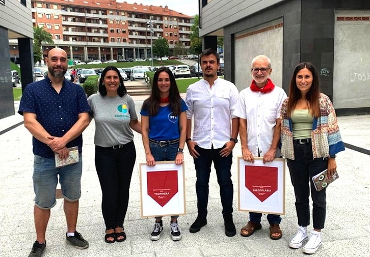 Presentación del pregonero y la txupinera de fiestas de Galdakao.