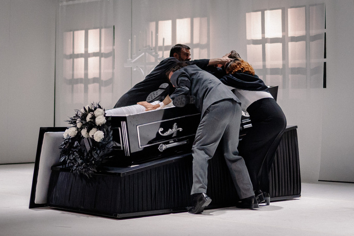 Un momento de la obra teatral ‘La voluntad de creer’.