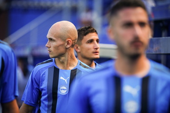 Jon Guridi ha sido uno de los principales fichajes albiazules, aunque llegó libre.