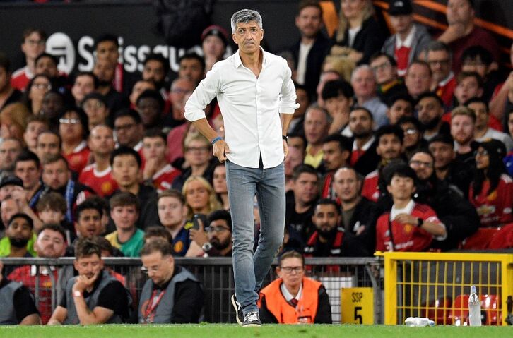 Imanol, en el partido del jueves de Old Trafford.