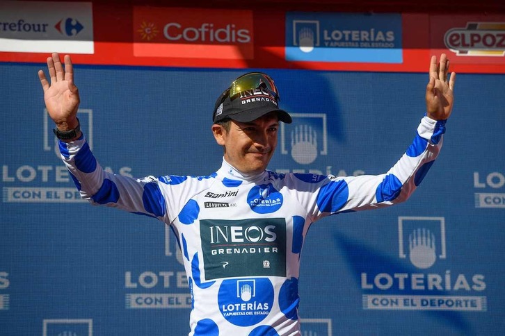 Richard Carapaz ha añadido el maillot de la montaña a sus tres etapas.
