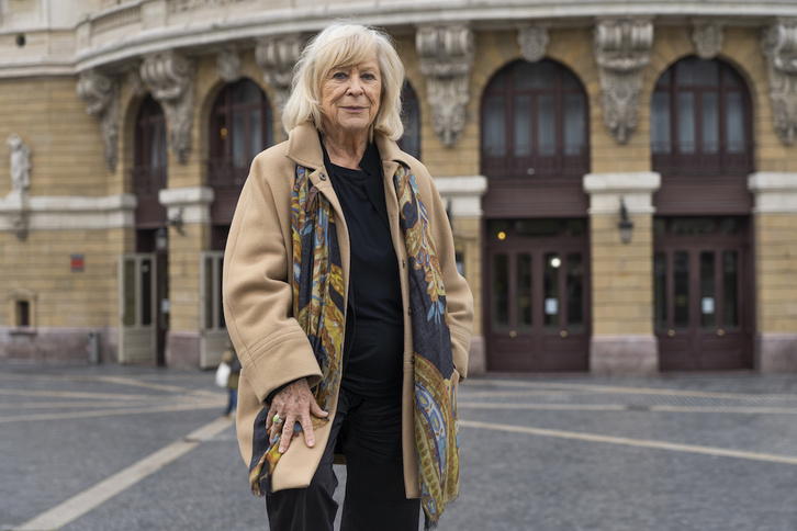 Margarethe von Trotta en Bilbo, donde el pasado año recibió el Mikeldi de Honor de Zinebi.