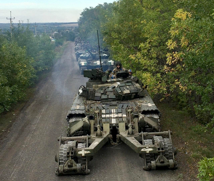 Foto suministrada a AFP por el Ejército ucraniano.