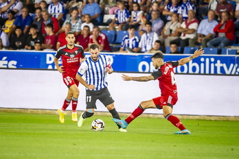 Luis Rioja se perderá los partidos ante Huesca y Cartagena por sanción.