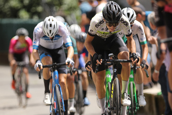 Ander Ganzabal se ha adaptado bien al pelotón amateur en su primer año como ciclista.