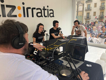 NAIZ Irratiaren saio berezia Korrikaren amaieran, Donostian