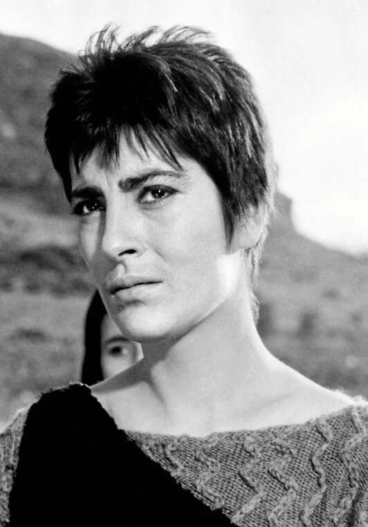 Irene Papas, en su recordado papel de «Zorba el griego» (1964).
