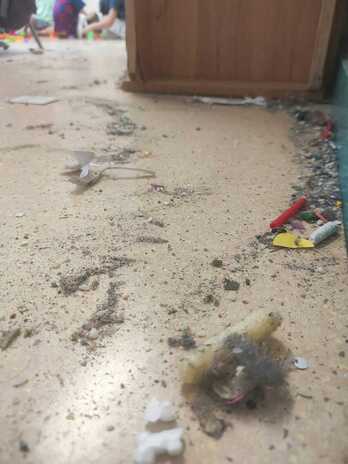 Hau da egun Talaia Hondarribia Ikastolan aurki daiteken egoera bertako geletan.