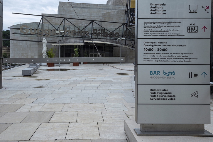 Vista aérea del Museo Guggenheim Bilbao.