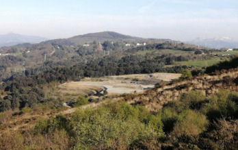 Lugar donde se pretende construir el nuevo vertedero de Artxanda.