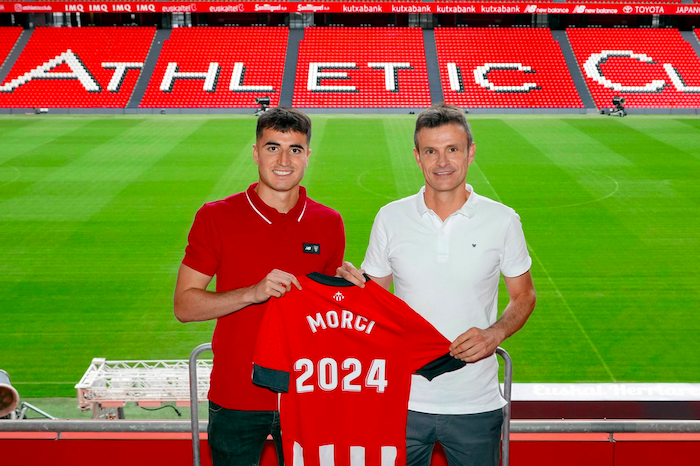Morcillo renov&oacute; hasta 2024 a principio de temporada. (@AthleticClub)