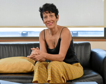 Elma Saiz, durante la entrevista concedida recientemente a GARA.