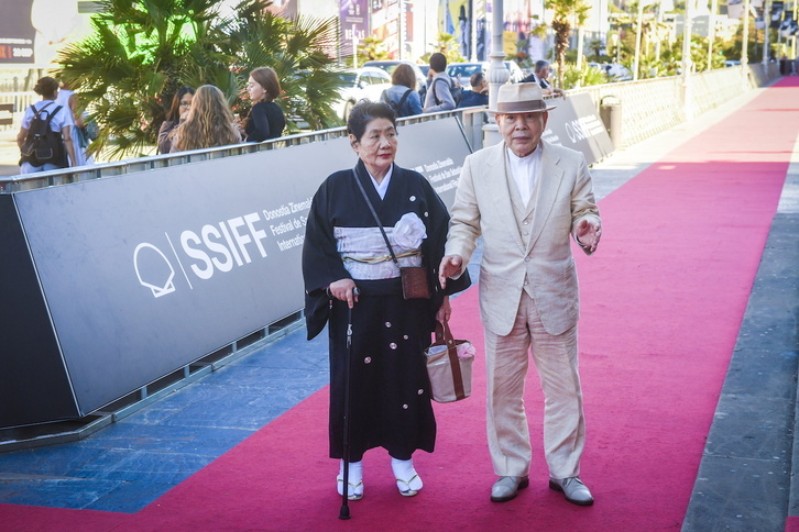 Hiroyoshi y Tomiko Ishida, en Donostia.