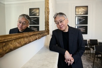 El Nobel Kazuo Ishiguro, en Donostia.