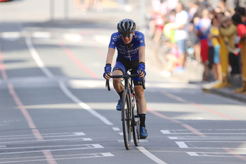 Unai Esparza, segundo tras Pablo Castrillo, logró su mejor puesto el sábado en Oñati.