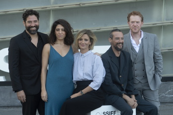 Nuno Lopes, Rita Cabaço, Beatriz Batarda, Romeu Runa eta Kris Hitchen, ‘Great Yarmouth’-eko aktoreak.