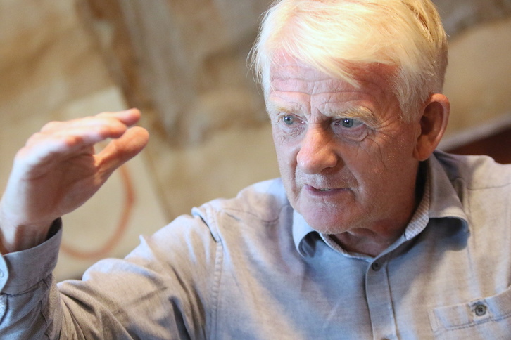 Gordon Strachan, durante la entrevista realizada en un hotel de Bilbo.