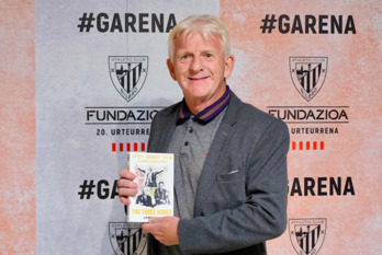 Gordon Strachan durante la entrevista realizada en un hotel de Bilbo.