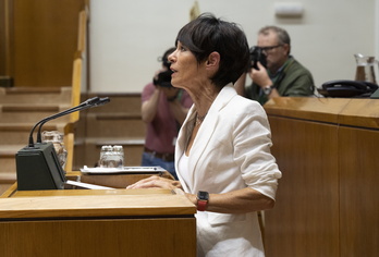 La portavoz de EH Bildu en el Parlamento de Gasteiz, Maddalen Iriarte.