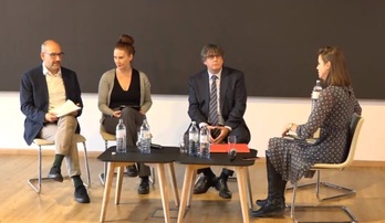 Carles Puigdemont participó en Viena una conferencia sobre el proceso soberanista.