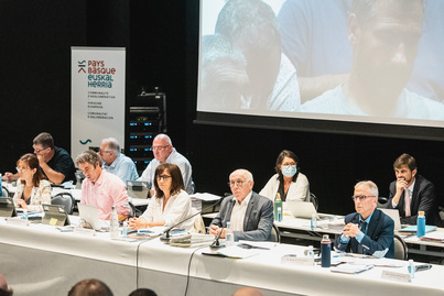 El Consejo Comunitario de la Mancomunidad Vasca se ha reunido en la Cité des Arts, en Baiona.