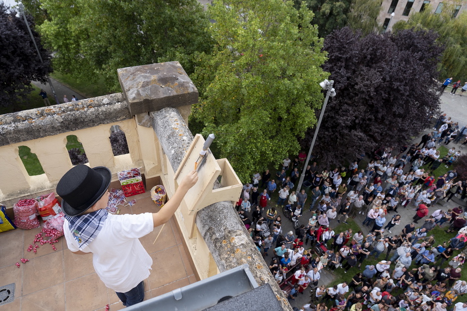 Txupinazioaren unea.