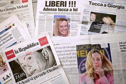 La victoria de la candidata ultra, en la prensa italiana.