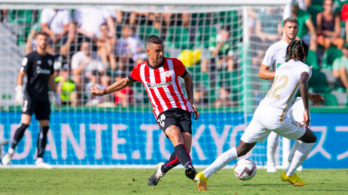 Dani García disfrutó de la primera titularidad de la temporada contra el Elche.