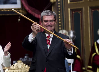 Juan Mari Aburto Bilboko Udalaren osaketan, 2019an.