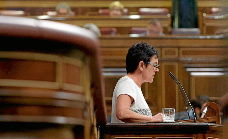 La diputada de EH Bildu Mertxe Aizpurua, en una intervención anterior.