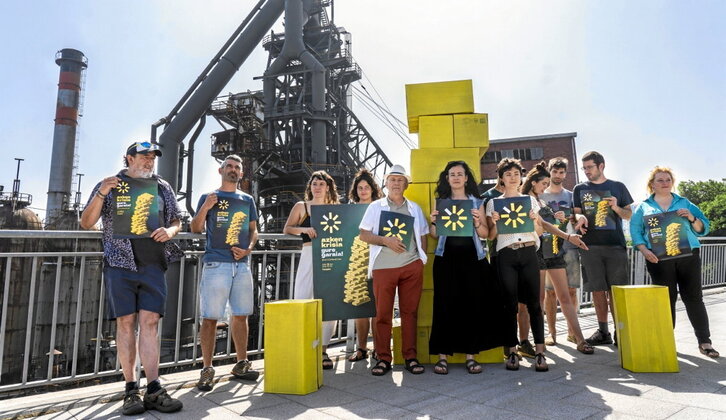 Ekotopakeak aurkezteko ekainean Sestaon egindako agerraldia.