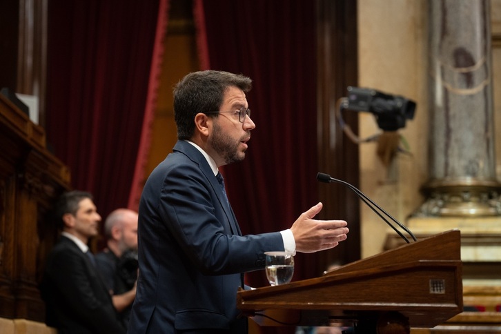 El president del Govern catalán, Pere Aragonés.