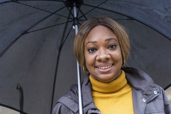 Arahazay Lami Hormaza, jefa del departamento de Trabajo Comunitario del Centro Nacional de Educación Sexual de Cuba (Cenesex), en Bilbo en la presentación del Código de las Familias.