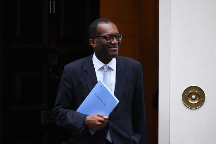 El ministro de Finanzas británico, Kwasi Kwarteng.