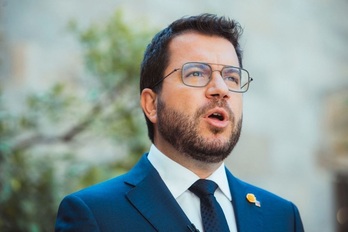 Imagen del president, Pere Aragonès. 