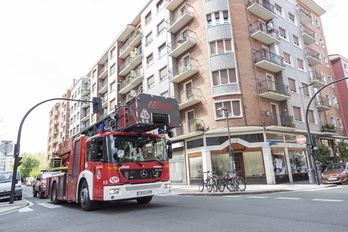 Imagen de archivo de un camión de bomberos en Gasteiz.