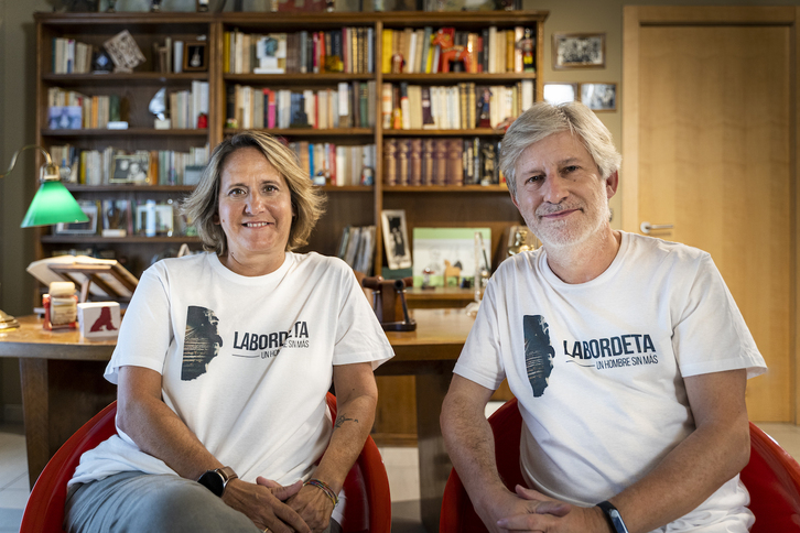Los directores Paula Labordeta y Gaizka Urresti. 