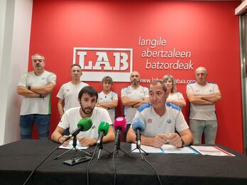 LAB ha presentado este martes en Iruñea su propuesta para Volkswagen Nafarroa.