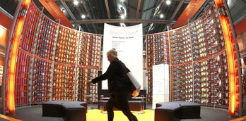 Imagen de una edición anterior de la Feria de Frankfurt. 