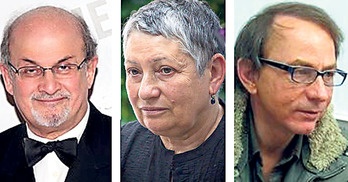 Salman Rushdie, Liudmila Ulítskaya y Michel Houllebecq, favoritos para el Nobel de Literatura.