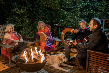 Isabelle Nanty, Michèle Laroque, Thierry Lhermitte y Patrick Timsit.