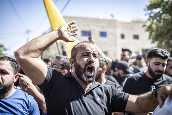 Protestas en Cisjordania tras la muerte de un niño en un operativo israelí anterior. 