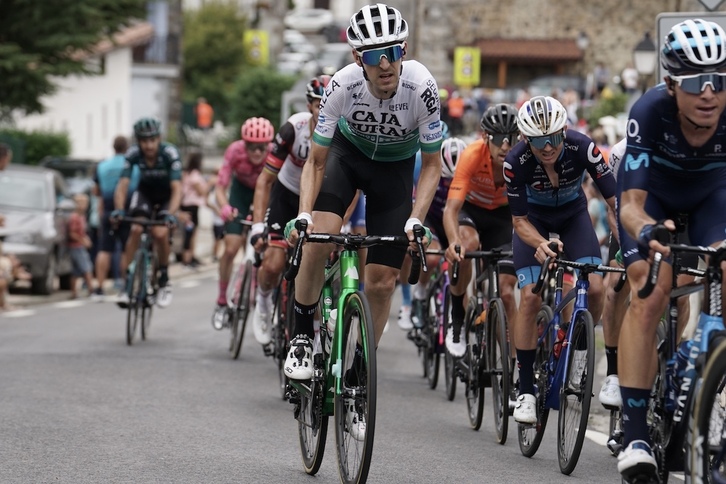 Mikel Nieve, en la última clásica de Ordizia, ha acabado bien su temporada con el Caja Rural-RGA.