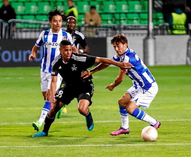 David Silva fue protagonista ante el Sheriff al marcar el 0-1 y retirarse lesionado.