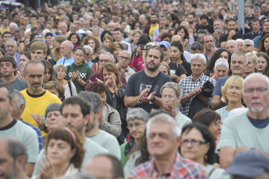 Sarek larunbat honetan deitutako manifestazioa.