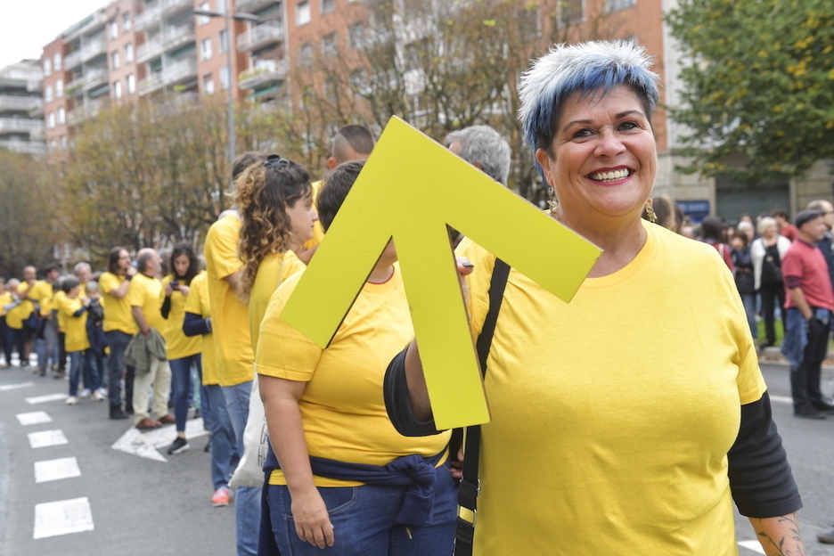 Sarek larunbat honetan deitutako manifestazioa.