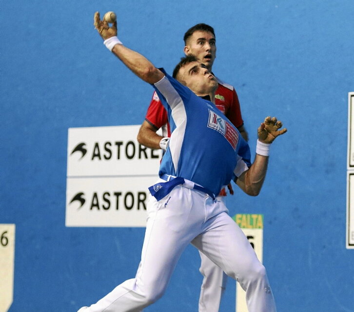 Oldarkorrago aritu zen Peña Zallan.