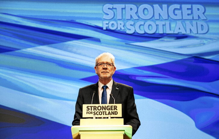 Michael Russell, presidente del SNP, compareció en la jornada de ayer.